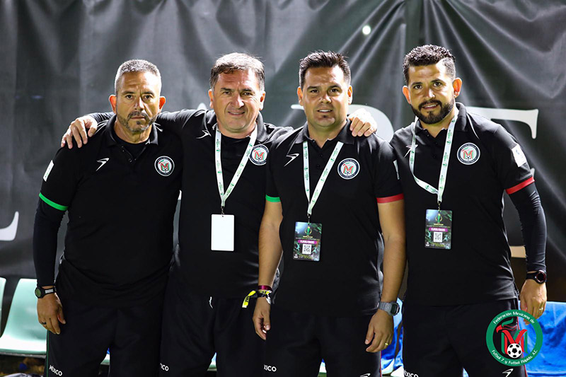 Coach Rene Ortiz And Coach Chebo led Mexican National Team Of The World Minifootball Federation