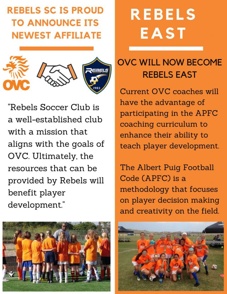 Rebels East flyer information