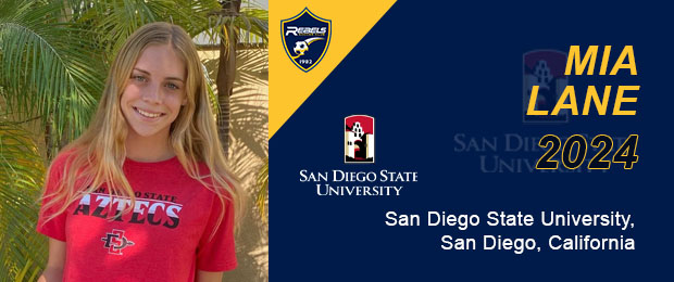Mia Lane commits to San Diego State University, San Diego, California