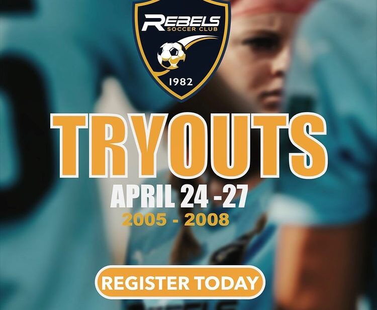 Tryouts 23-24 Flyer - April 24-27 for age groups 2005- 2008